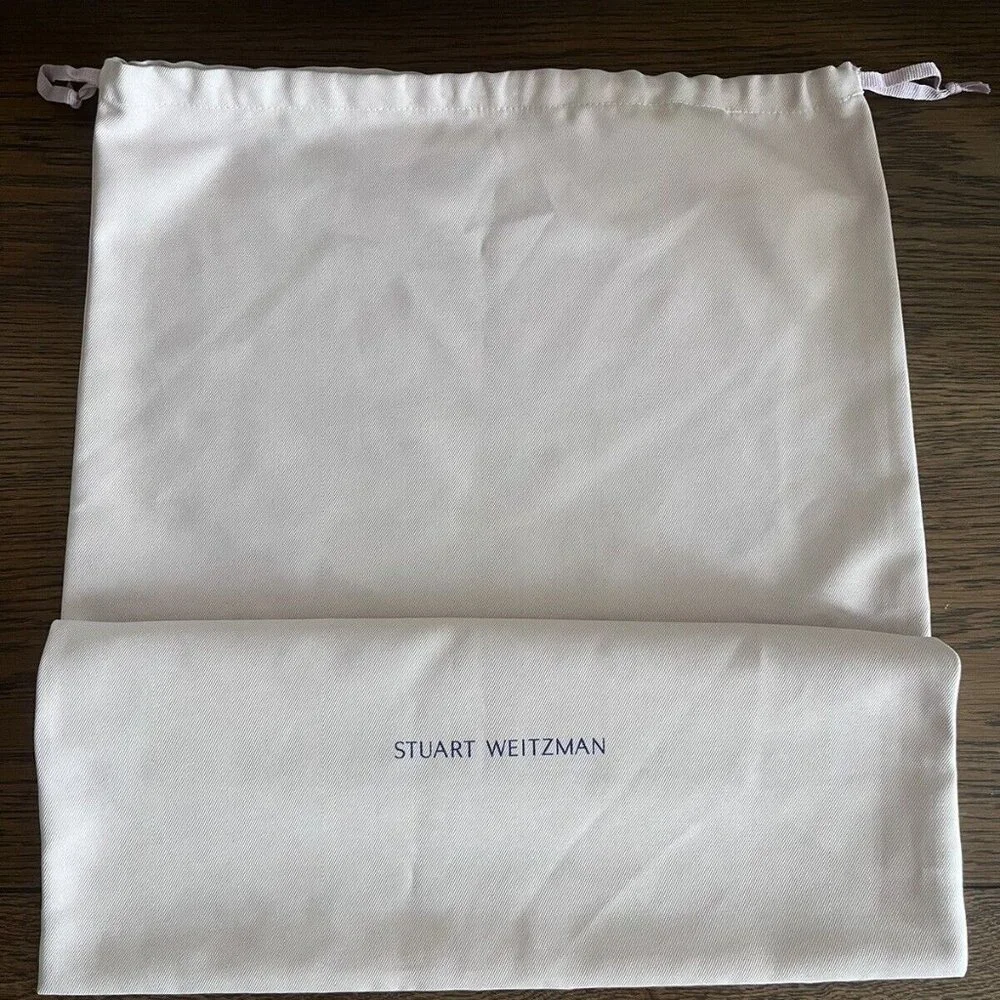 Stuart Weitzman Blush Pink Drawstring Shoe Boot Dust Bag 25.5